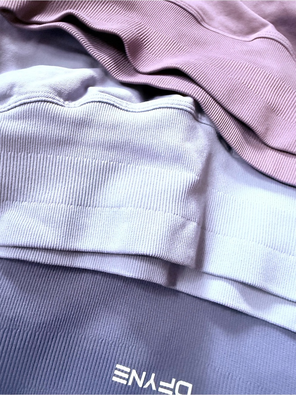 Dynamik Ribbed Crewneck Sweater - Pink & Lavender & blue 💙💜🩵